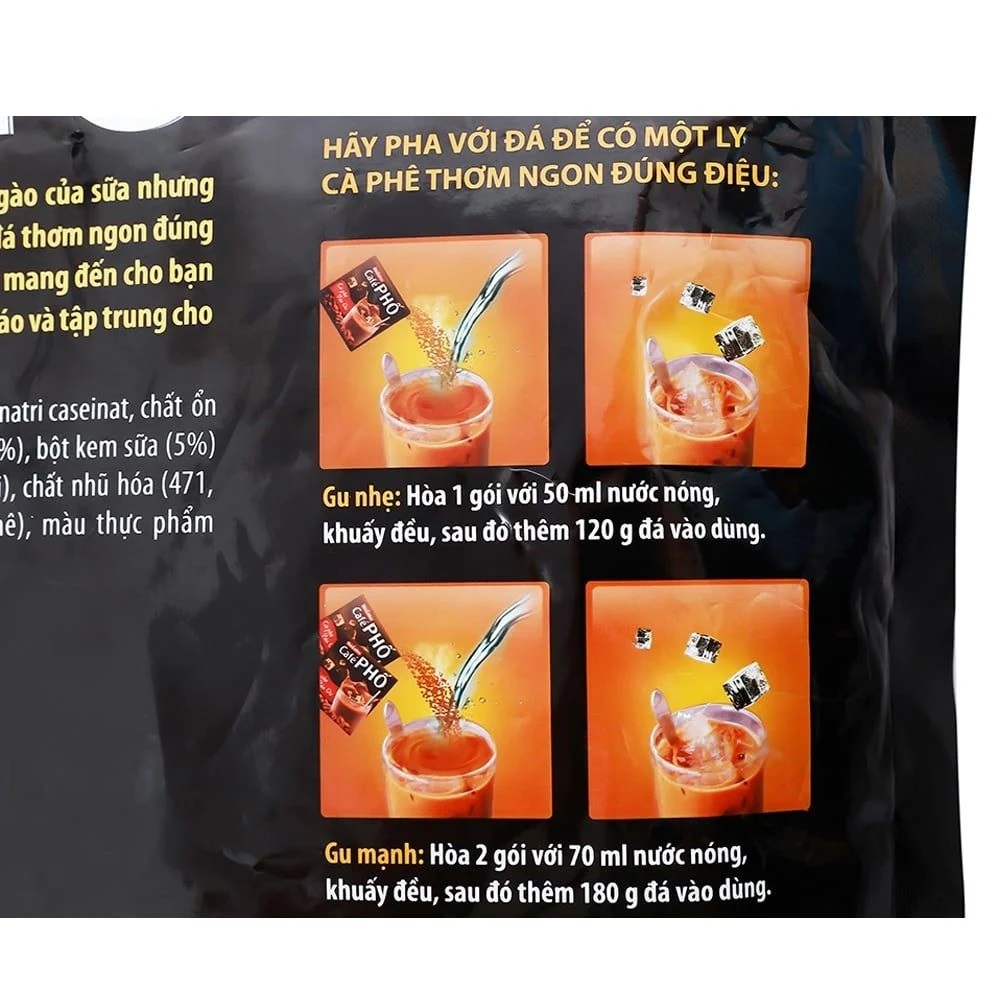 Cà phê sữa đá Cafe Phố 720g ( 30 gói x 24g )