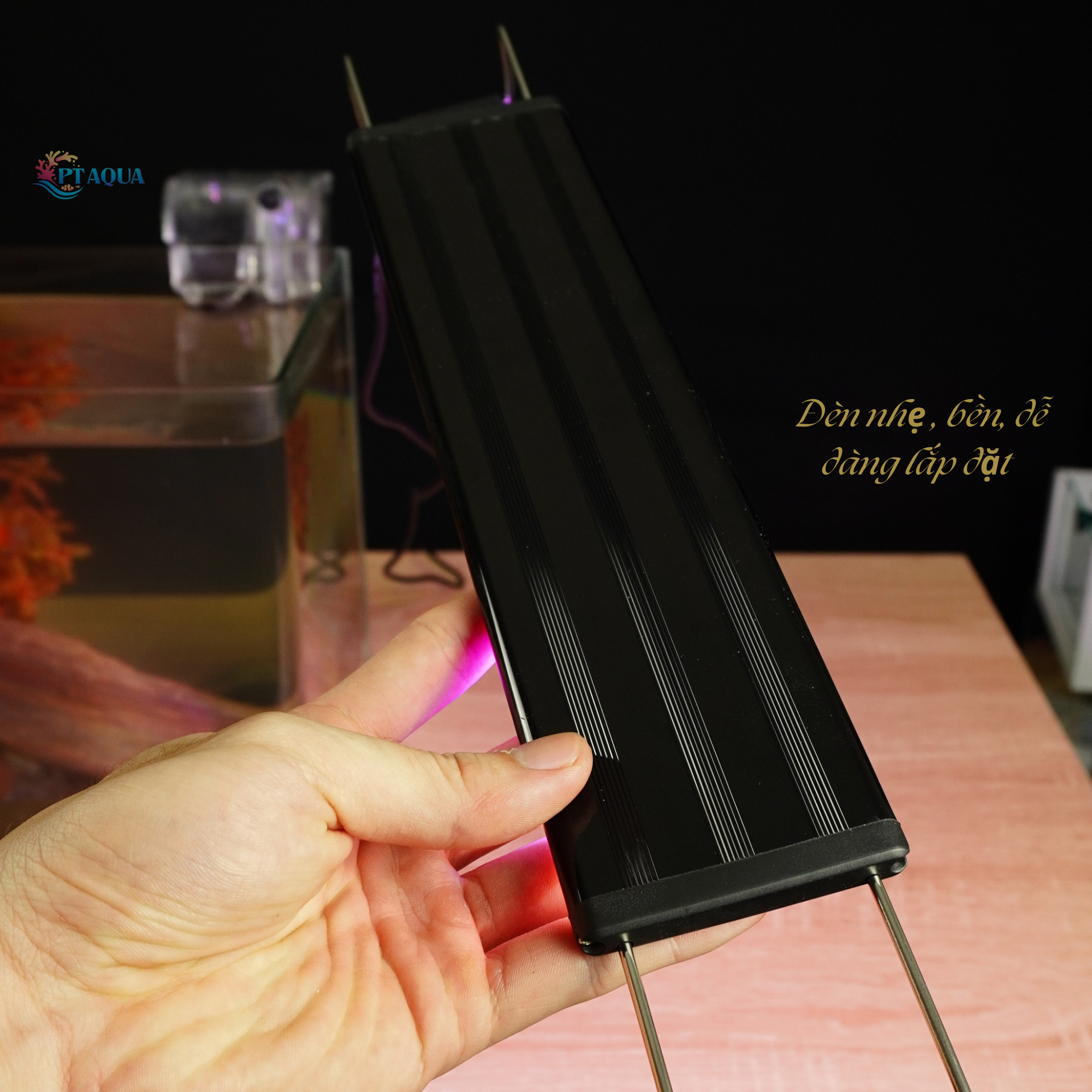 Đèn bể cá ĐỔI MÀU 3 CHẾ ĐỘ SÁNG cho bể cá cảnh 20CM đến 110cm