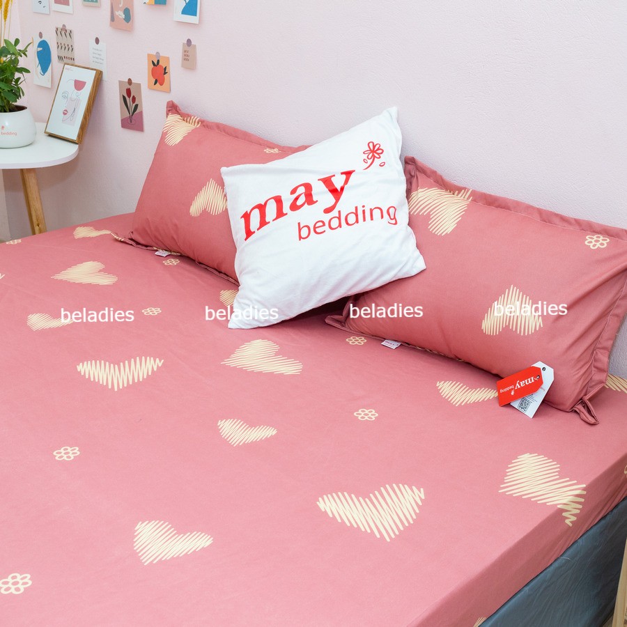 Bộ ga giường drap trải giường kèm 2 vỏ gối nằm nhiều mẫu m2,m4,m6,m8,2m2 Belady bedding