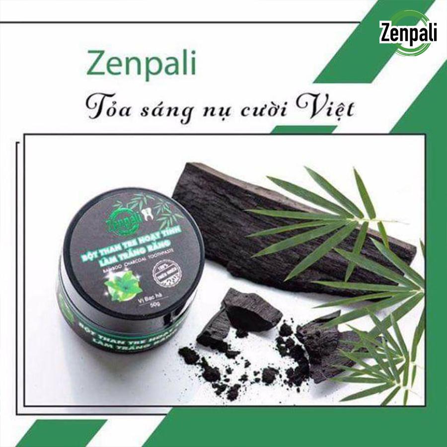 Bột than tre hoạt tính làm trắng răng Zenpali (20g/50ml)