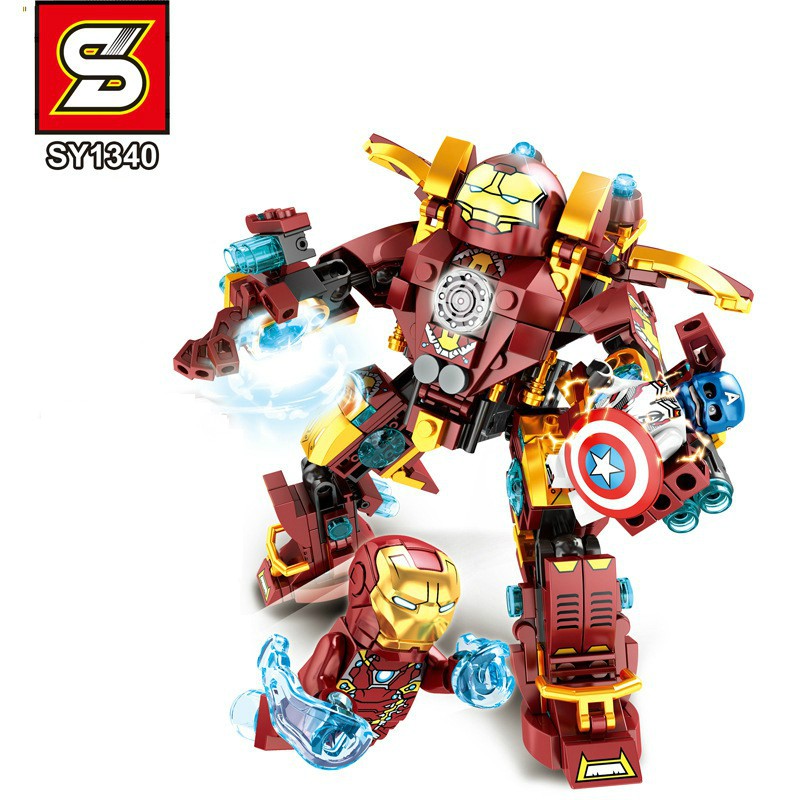 Bộ Xếp Hình SY1340 - Lắp Ráp Mô Hình Iron Man Hulkbuster MK46 344 Chi Tiết