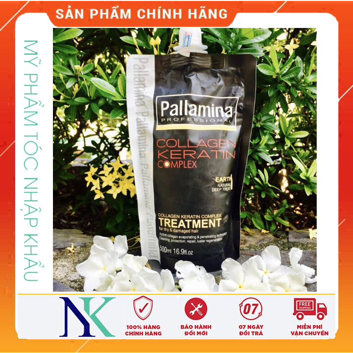 [HCM]Hấp Dầu Siêu Mềm Mượt Pallamina Collagen Keratin Complex 500Ml