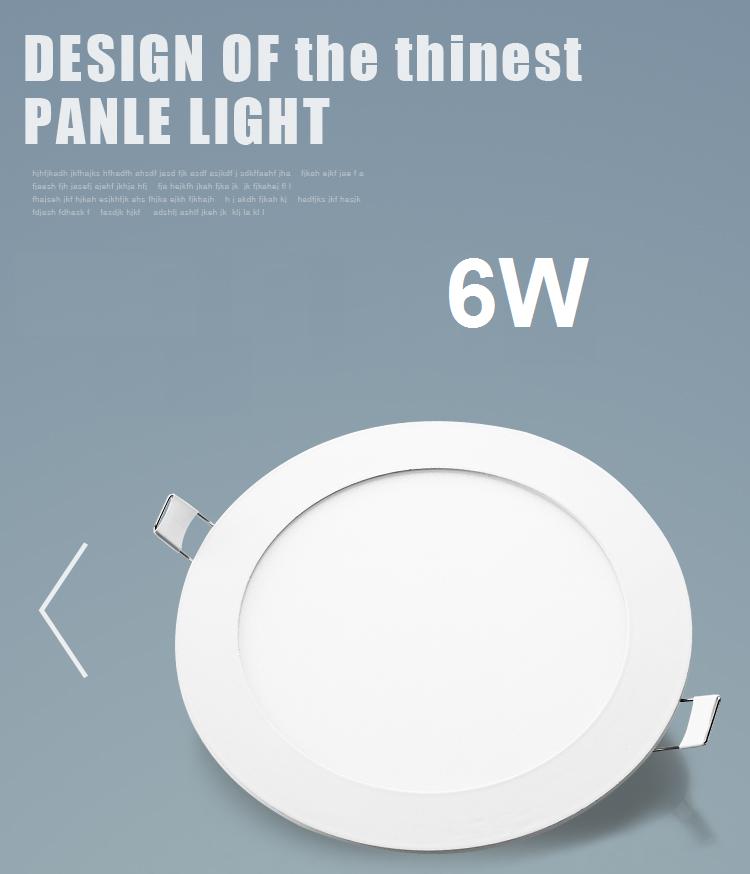 Đèn led âm trần 6w tròn