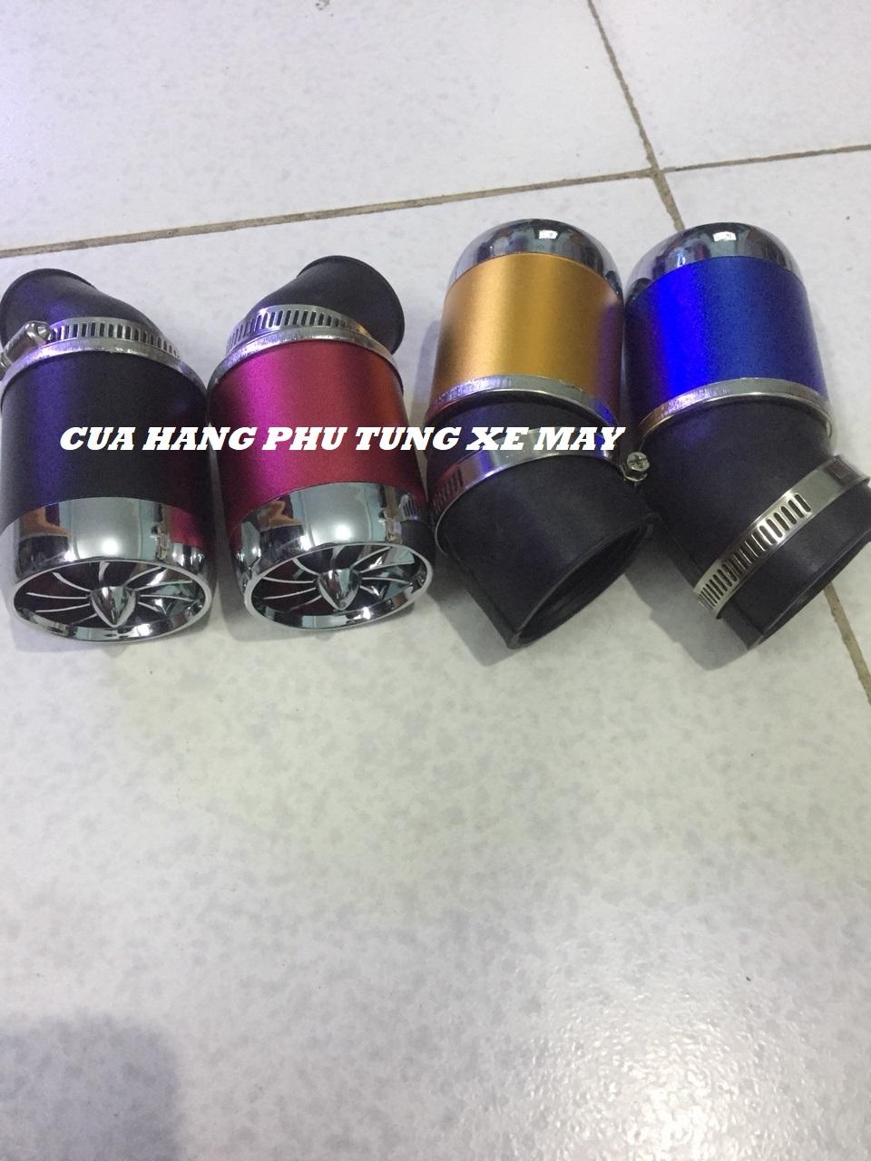Pô e (lọc gió) tăng tốc kiểu cánh quạt họng lớn gắn bình xăng bông mai - giao màu ngẫu nhiên