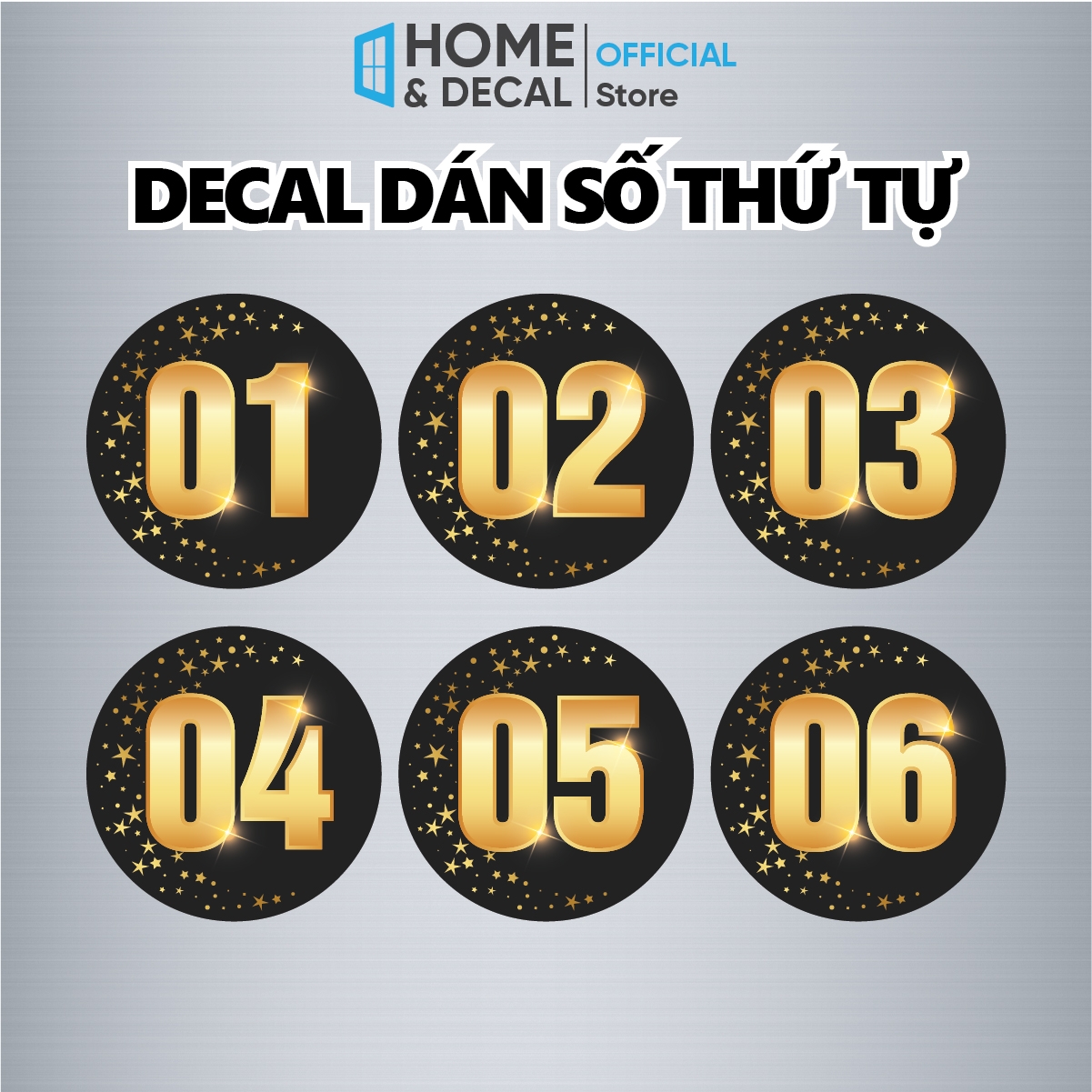 Tem Dán Số Thứ Tự Sang Trọng, Decal Dán Số Sự Kiện, Sticker Số Dán Áo ...