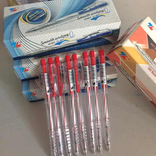 Combo 10 Bút bi Thiên Long TL-027 (Xanh, đen, đỏ,tím)