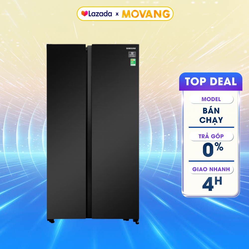 [GIAO TẠI HCM] -  Tủ lạnh Samsung Inverter 647 lít RS62R5001B4/SV