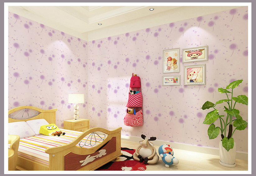 5m Decal GiấY Dán TườNg Hoa Bồ Công Anh Tím