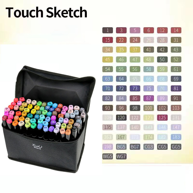 Bút Marker Touch Sketch Hàng Cao Cấp Mới 30/48/60/80M