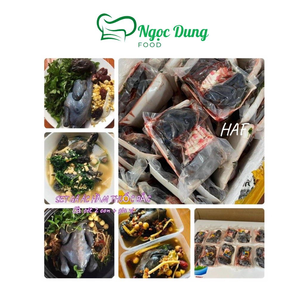 Gà ác tiềm thuoc bac set 2 con như hình (giao hoả tốc tphcm)