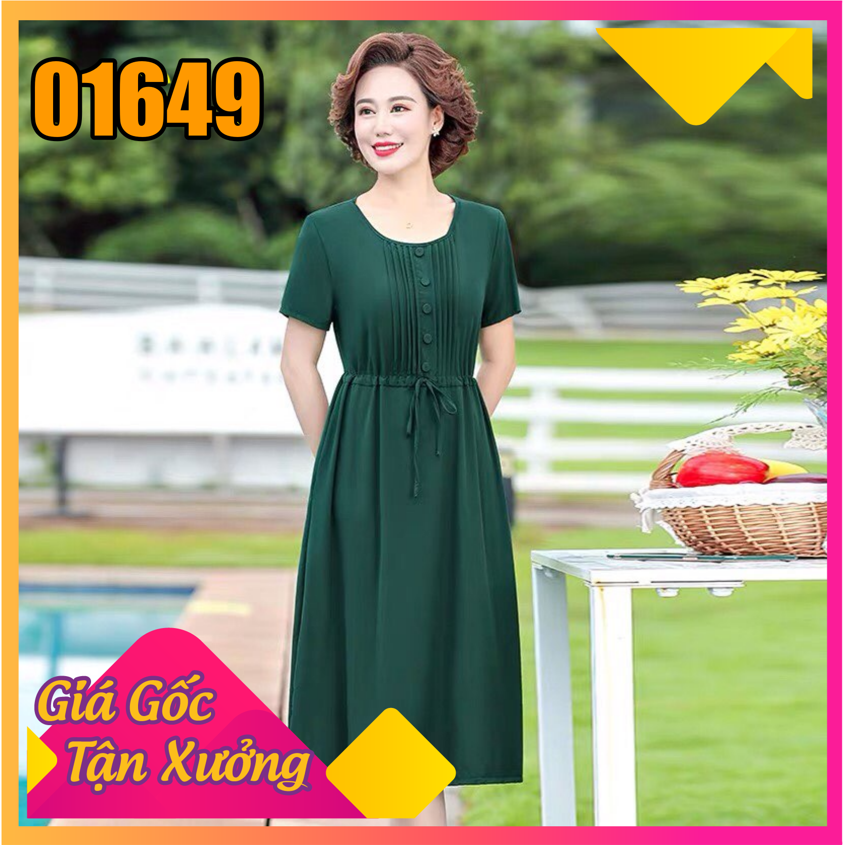 Luxury patterned dress Lz.01406