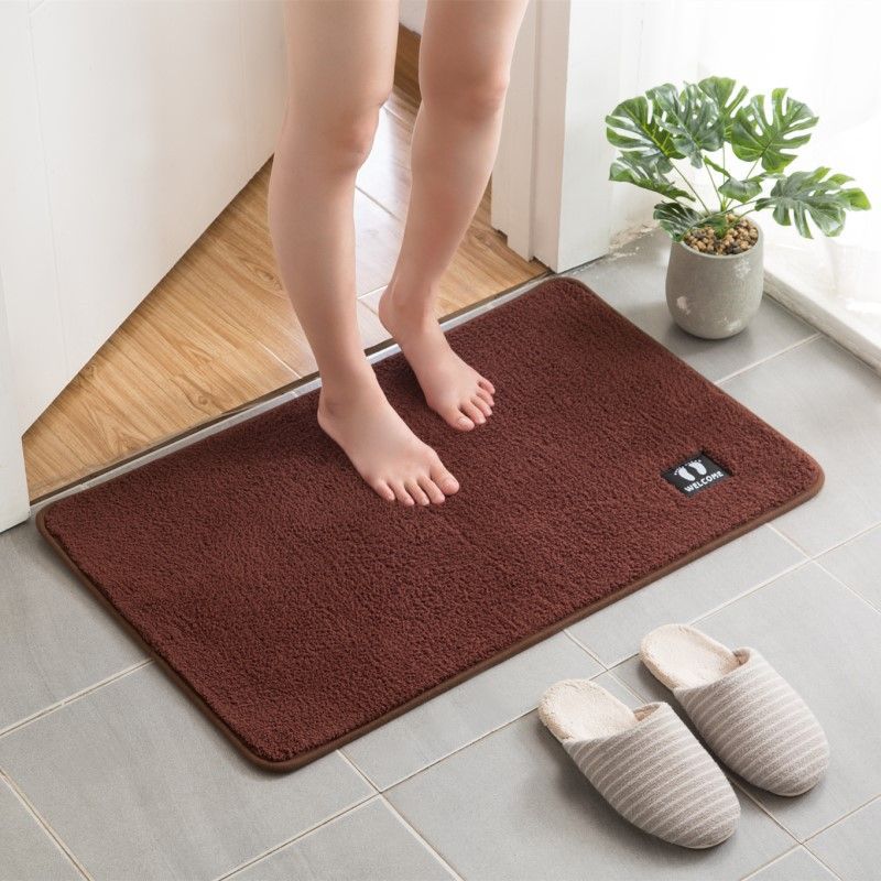 [ GIÁ SỈ ] Thảm lau chân LEN MỊN thấm hút tốt KHỔ 45*65cm, thảm chùi chân nhà bếp đế cao su thấm hút nước chống trượt.