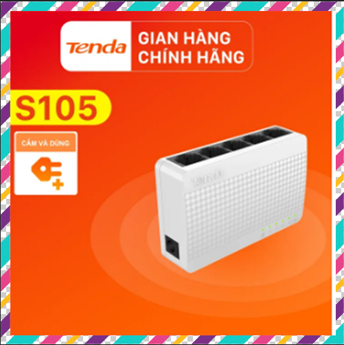 Tenda Bộ chia mạng Switch S105 5 - 8 cổng Ethernet mới hàng chính hãng