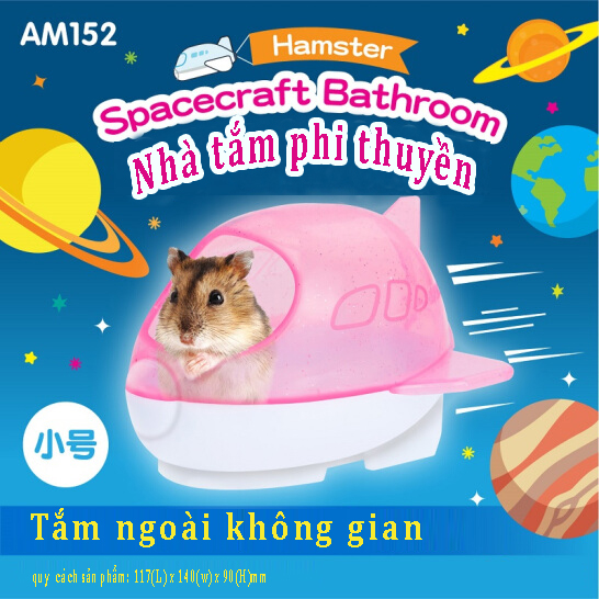 [HCM]Nhà tắm cho hamster - tàu vũ trụ
