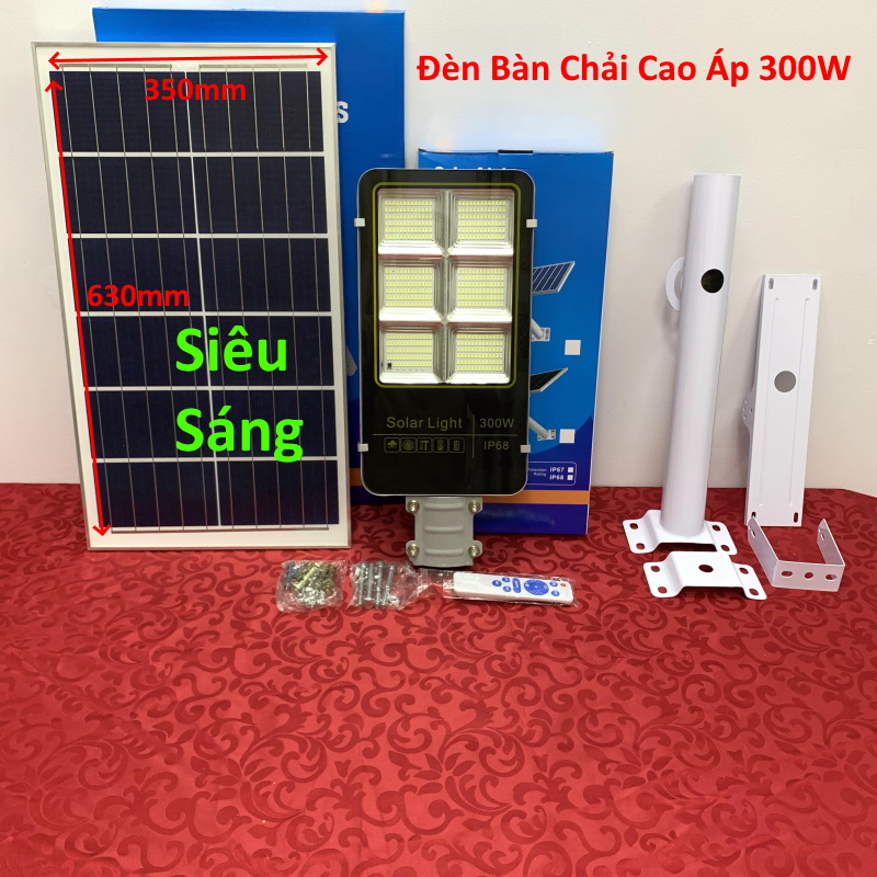 Đèn Cao Áp Năng Lượng Mặt Trời 300W Mẫu Mới IP68 Chống Nước