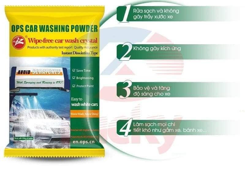 Combo 10 gói bột rửa xe không chạm OPS