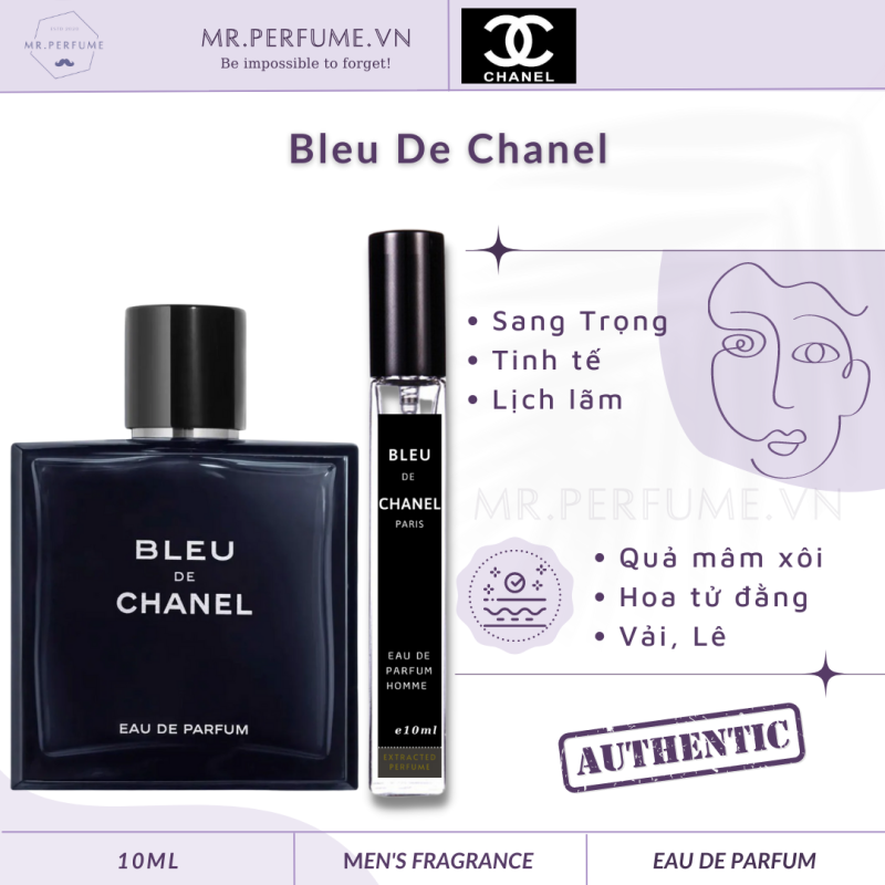 [Chiết 10ml] Nước hoa nam Bleu de Chanel EDP