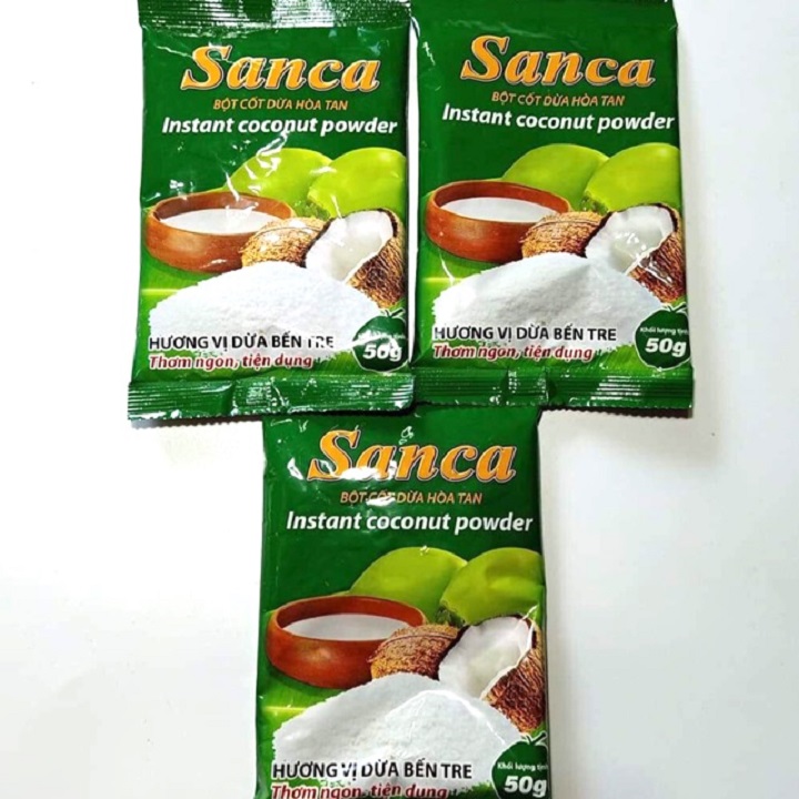 Bột Cốt Dừa Hòa Tan Sanca 50G