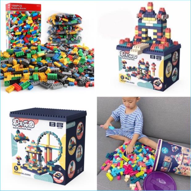 Bộ lắp ráp, xếp hình lego sáng tạo 198, 240, 460, 520, 1000 chi tiết cho bé