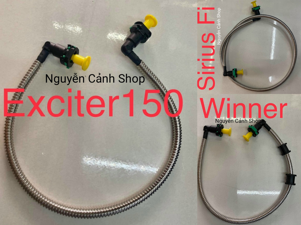 ống xăng inox-Exciter 150-Sirius Fi-Winner 150-chống chuột cắn
