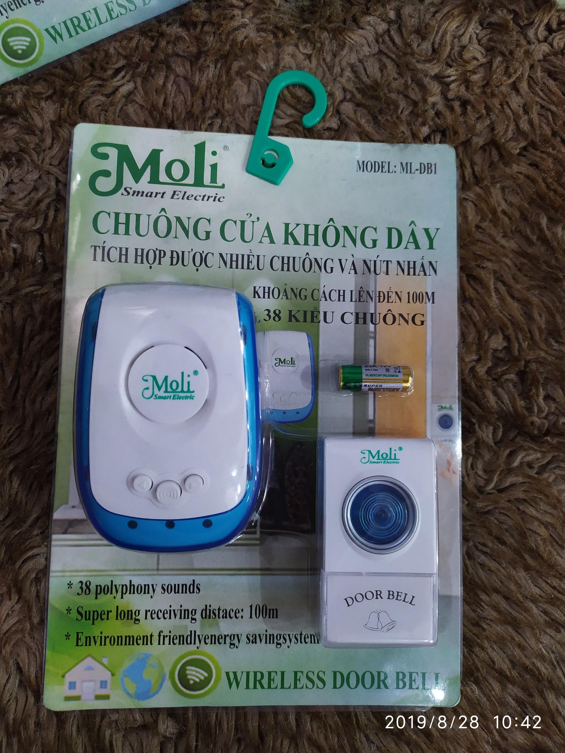 [HCM]CHUÔNG CỬA KHÔNG DÂY CAO CẤP MOLI