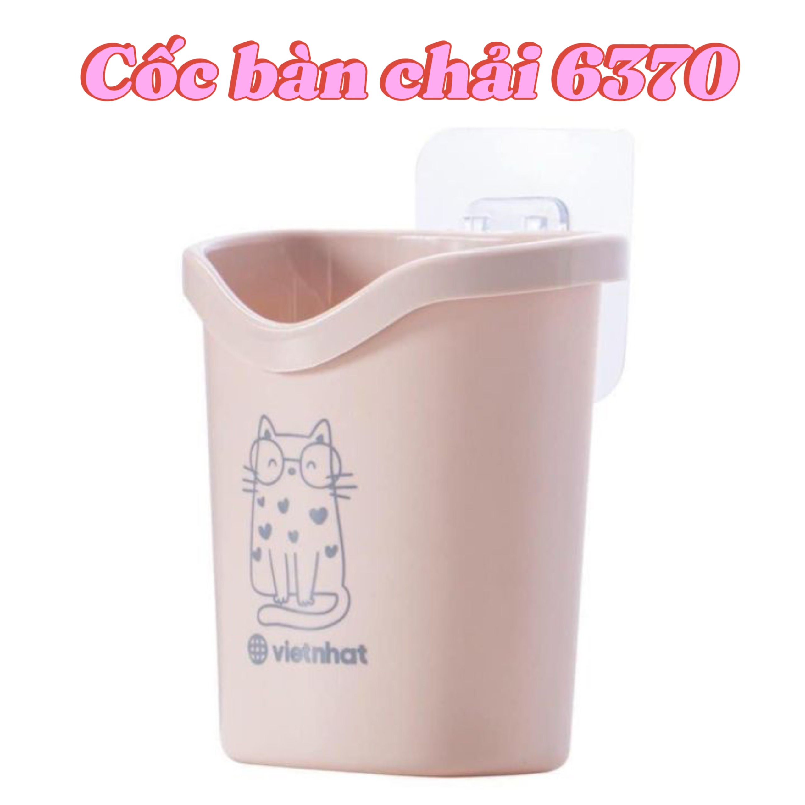 Cốc Dán Tường Tiện Ích 6370, Cốc đựng bàn chải đánh răng lược gỡ tóc, kem đánh răng, cốc đựng bàn chải đánh răng, cốc đựng kem đánh răng, ly đựng bàn chải dán tường, ly đựng kem đánh răng dán tường