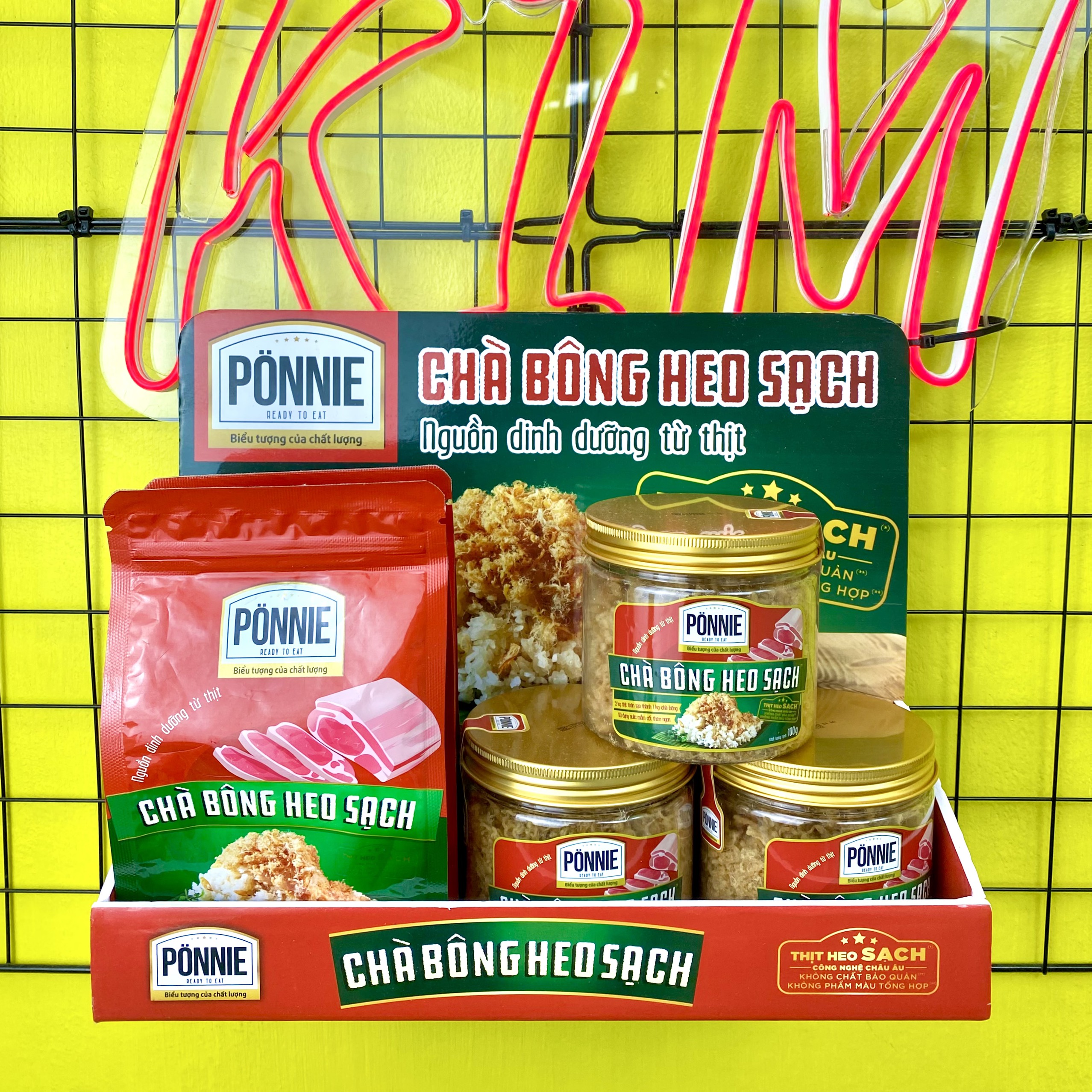 Chà bông heo sạch Ponnie 100g