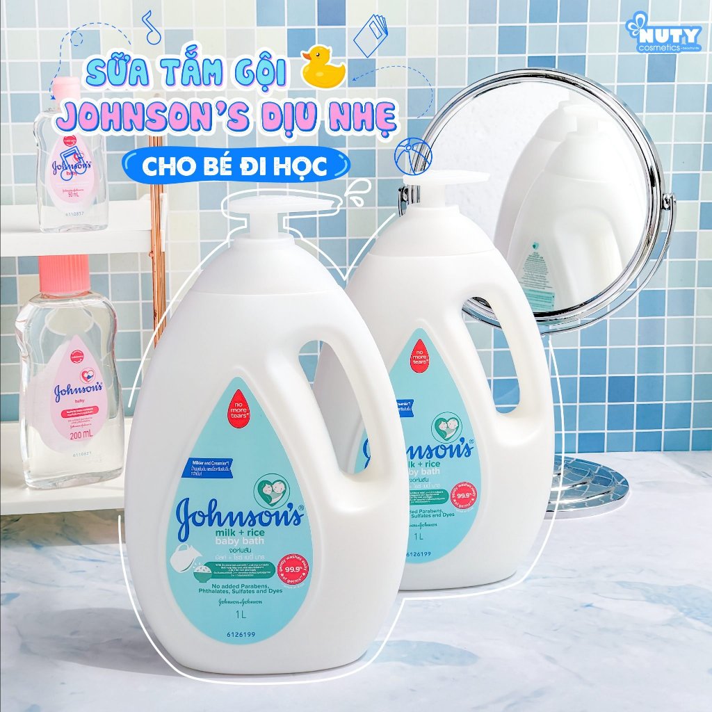 Sữa Tắm Johnson’s Milk+Rice Baby Bath (1000ml)