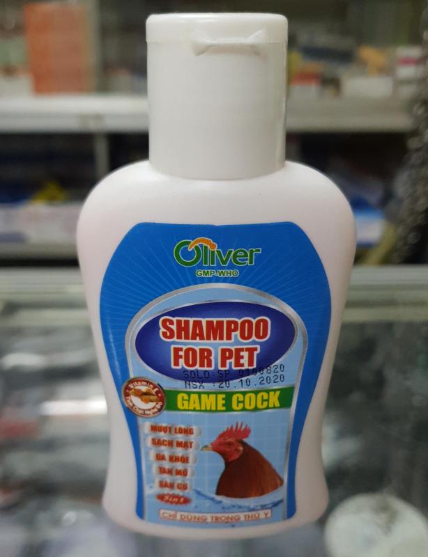 Dầu tắm sạch mạt, ngừa lác, nấm mốc, làm săn cơ : Shampoo For Pet chai 100ml cho gà đá, thú cưng