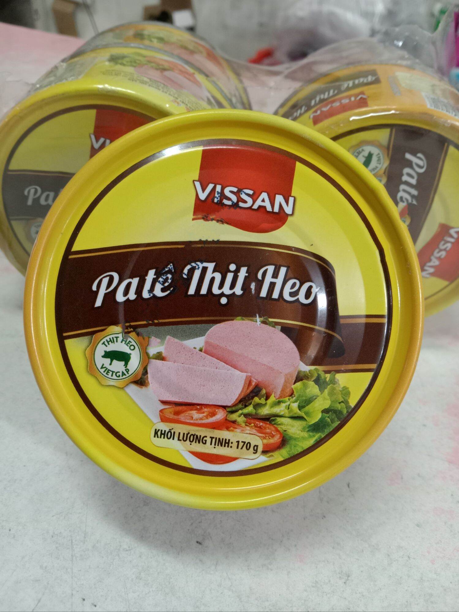 Pate Thịt heo lon in Vissan 170g