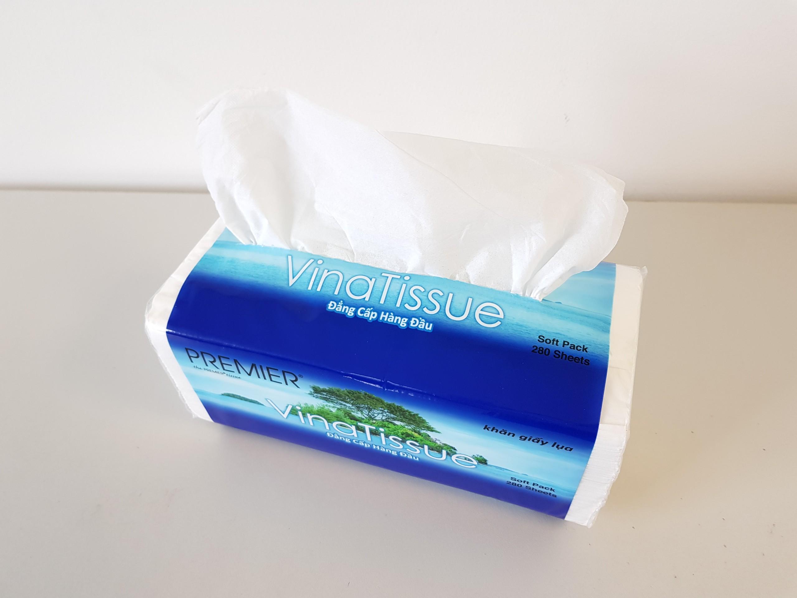 Khăn giấy lụa rút VinaTissue Premier 280 tờ