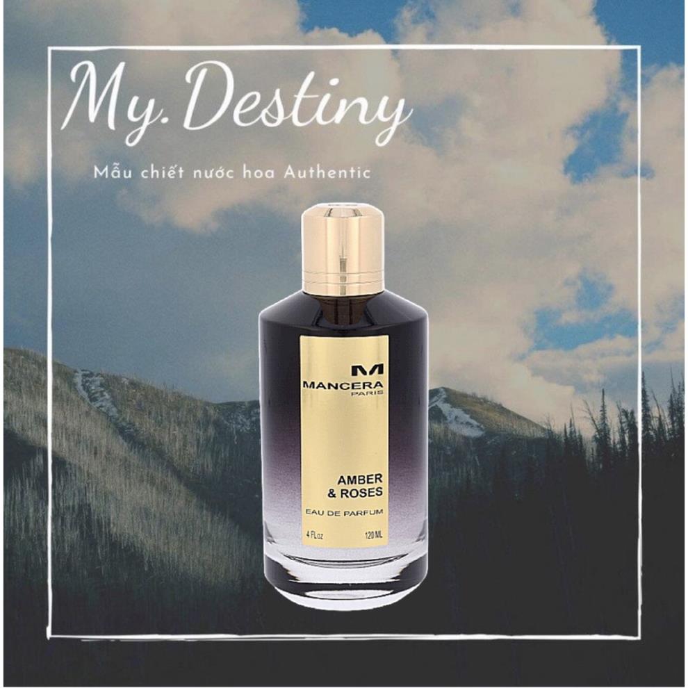 🖤 Nước Hoa Dùng Thử Mancera Amber & Roses Test 10ml/20ml _Mʏ.Dᴇsᴛɪɴʏ