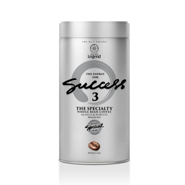Trung Nguyên Legend Cà Phê Pha Máy Hạt Mộc Success 3 - Lon 340gr - Hương Vị Espresso Sáng Tạo, Vị Êm Hơi Đắng