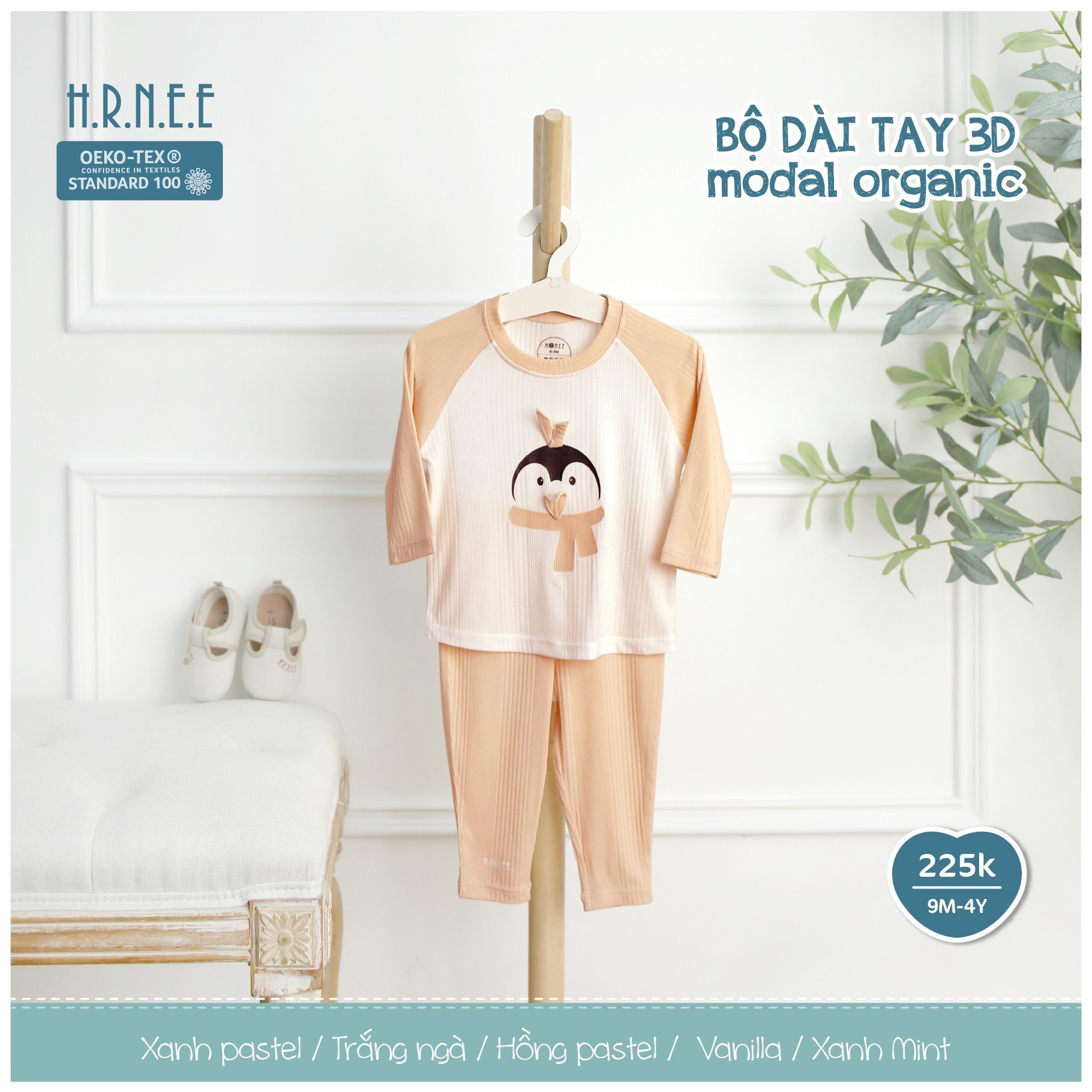 Bộ dài tay modal Hrnee 9m -4y