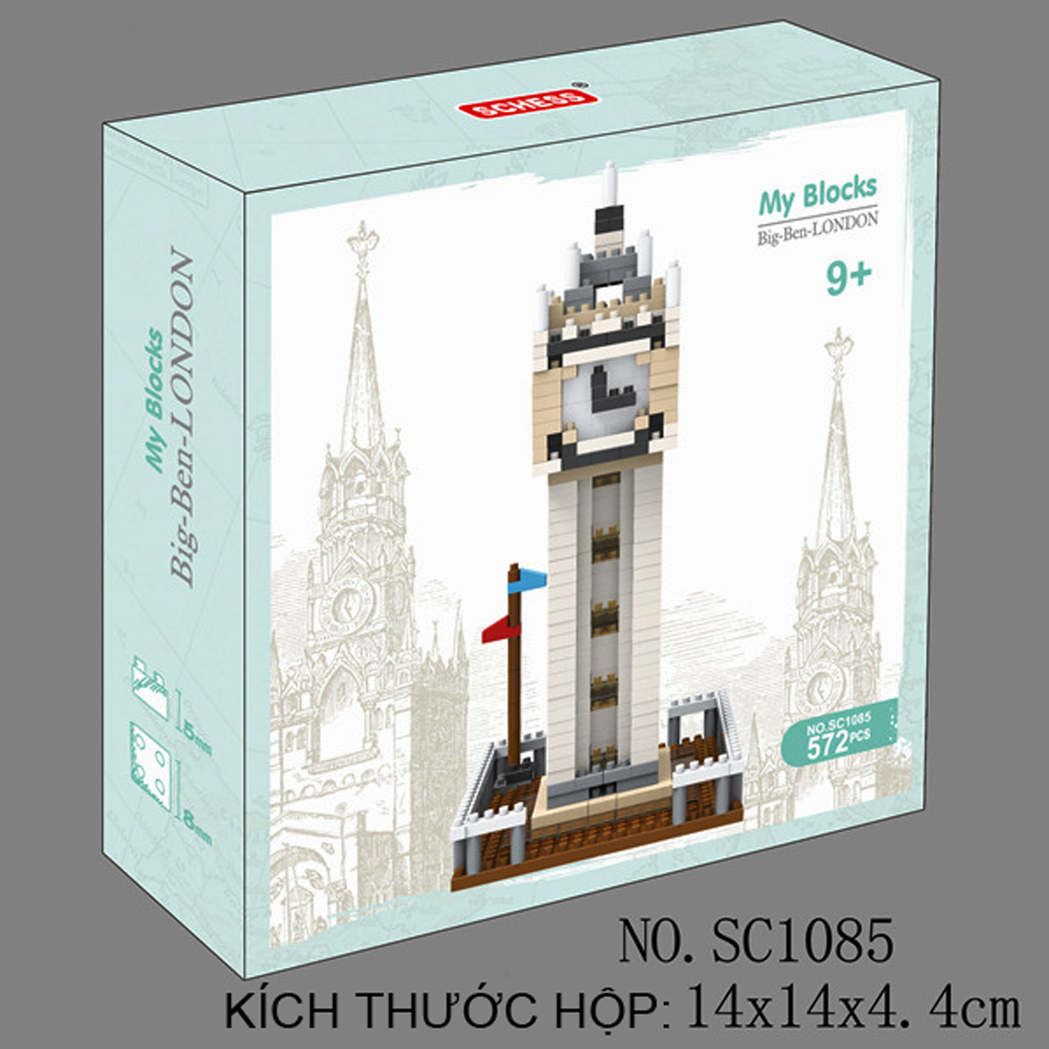Đồ chơi ráp lắp mô hình kiến trúc D7