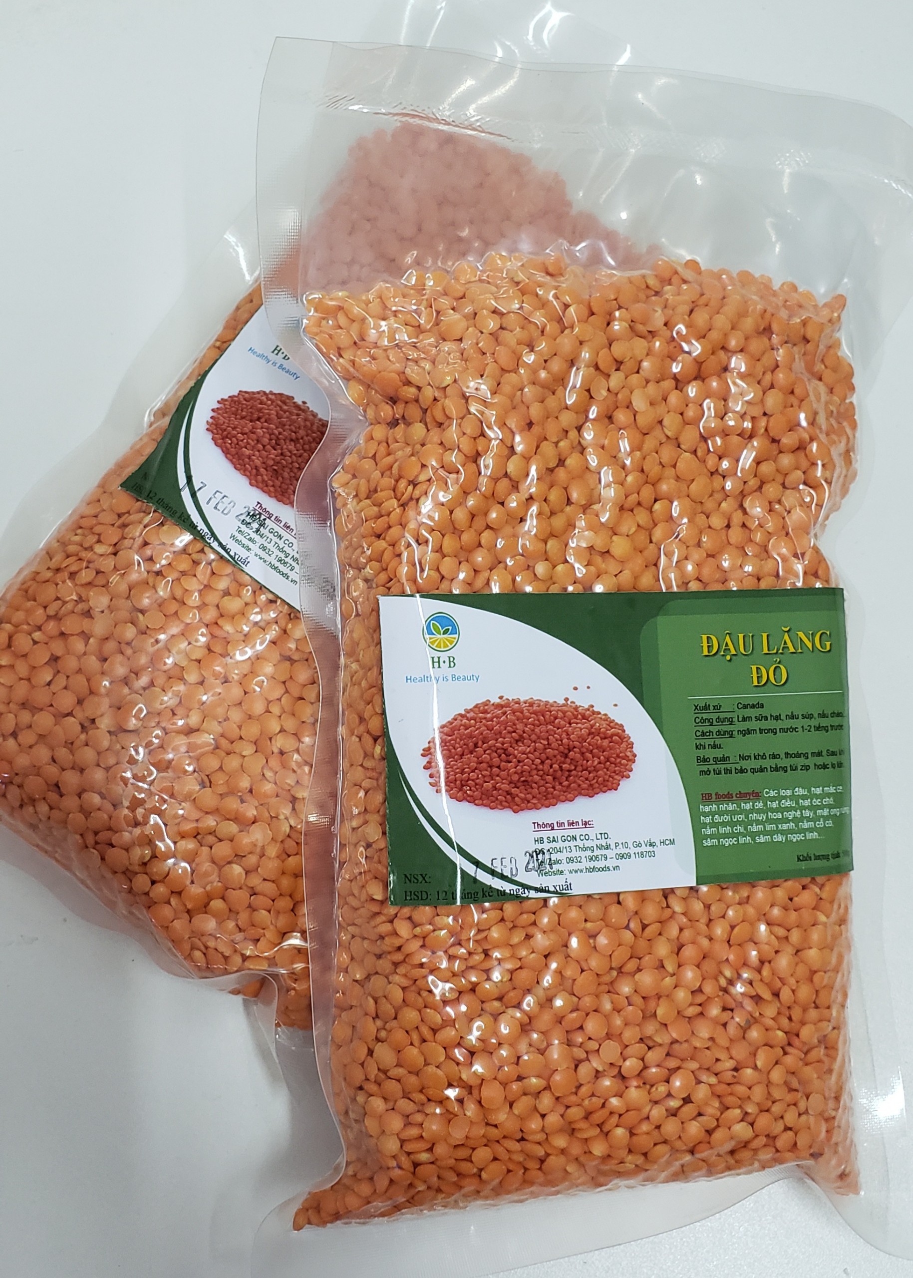 [HCM]Đậu Lăng Đỏ (Red Lentils) - Canada 500g