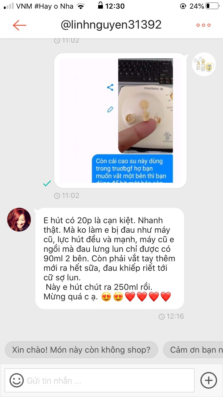 Set 6 bình trữ sữa medela 150ml