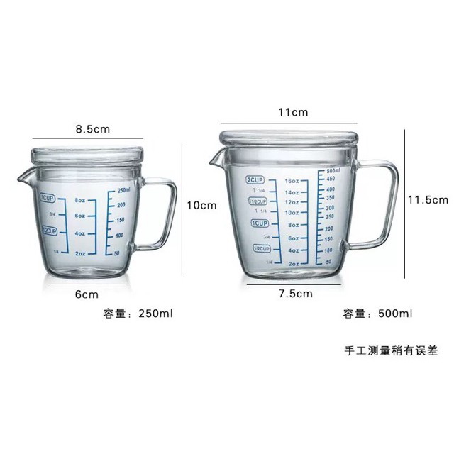 (HÀNG ĐẸP) Ca đong sữa có vạch chia xanh 500ml