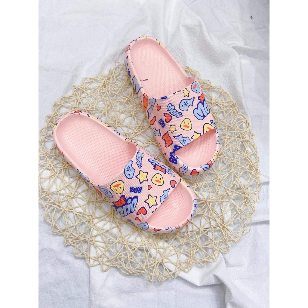 [HCM]Dép Bánh Mì Hoạt Hình Cao 4cm _ DL086