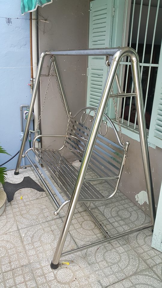 Ghế Xích đu Inox tháo ráp, new 100%.