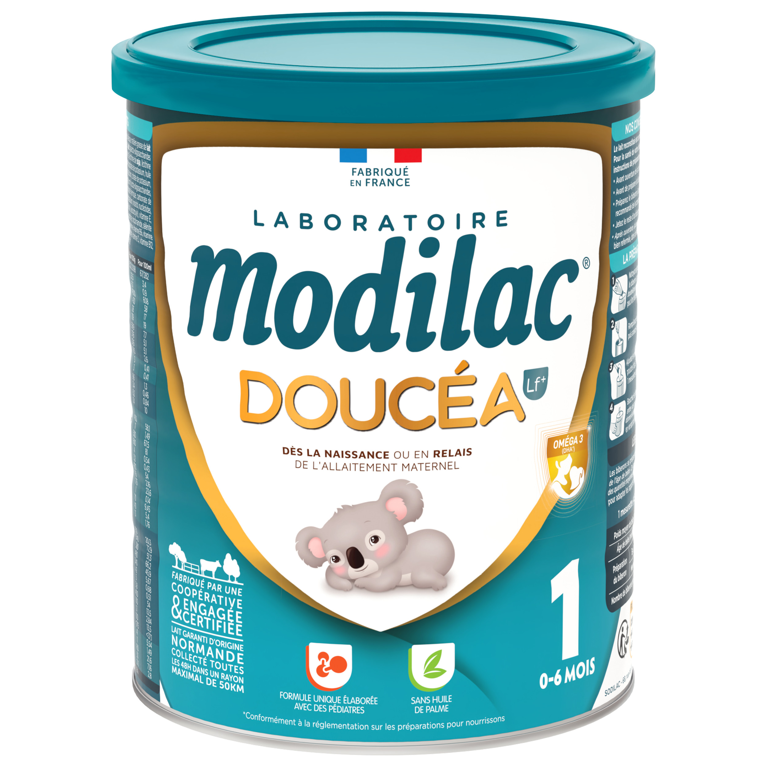 Sữa MODILAC DOUCÉA nội địa Pháp số 1-2-3 lon 800gram