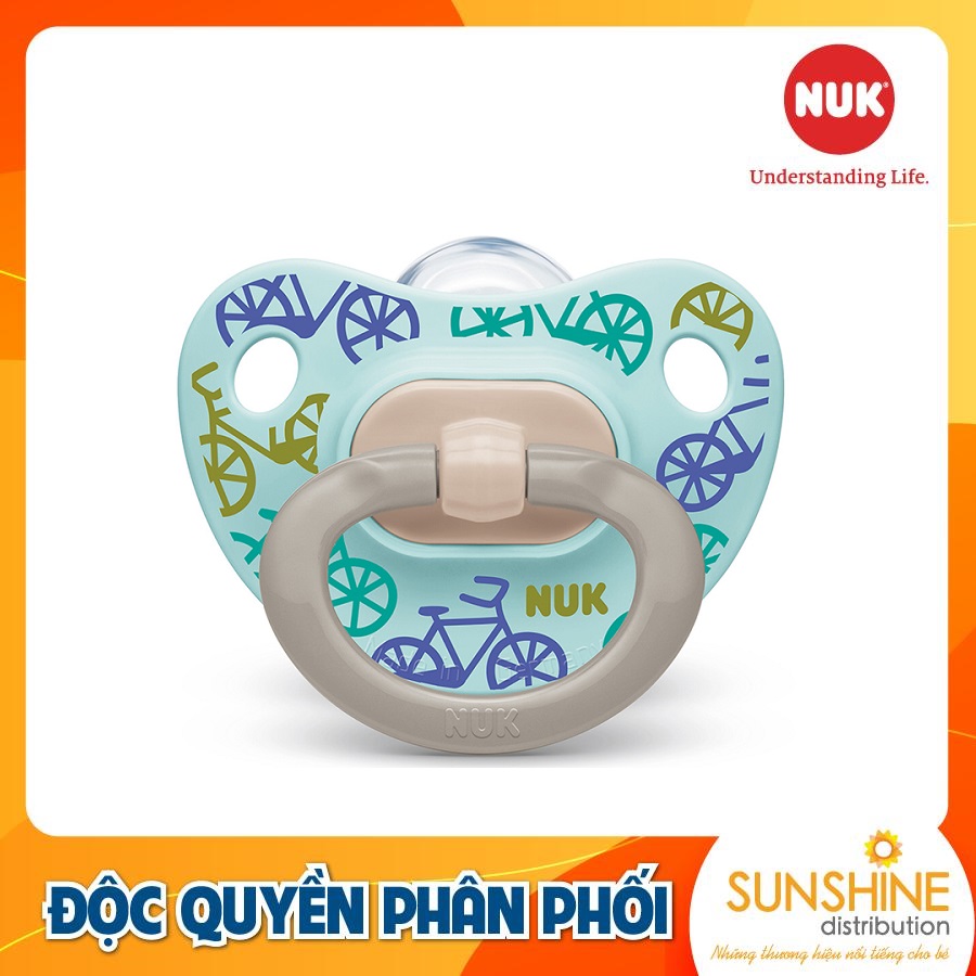 BỘ 2 TI GIẢ NUK CLASSIC SILICONE 6 - 18M