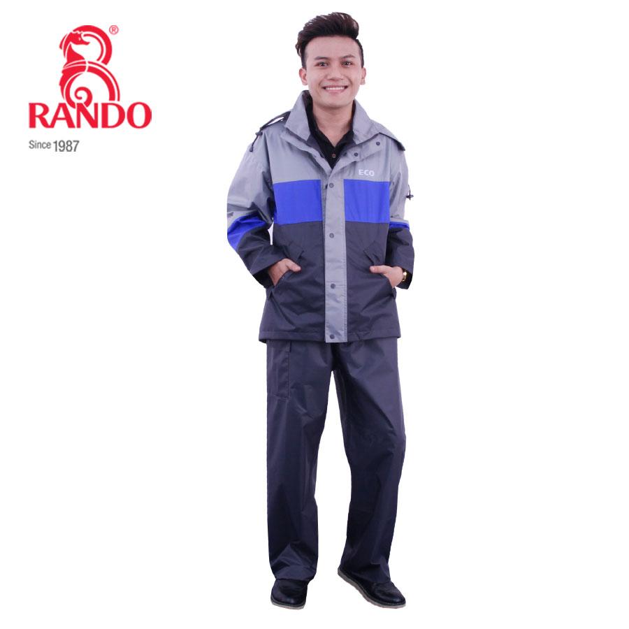 Bộ áo mưa ECO Rando size XL (Xanh biển)