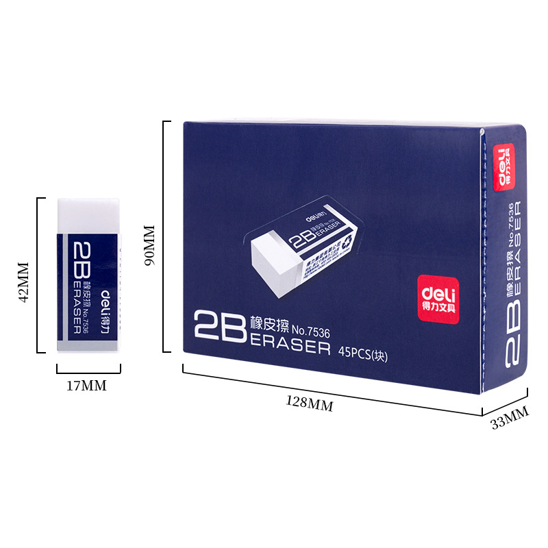 Gôm tẩy chì vẽ 2B Deli - M10003
