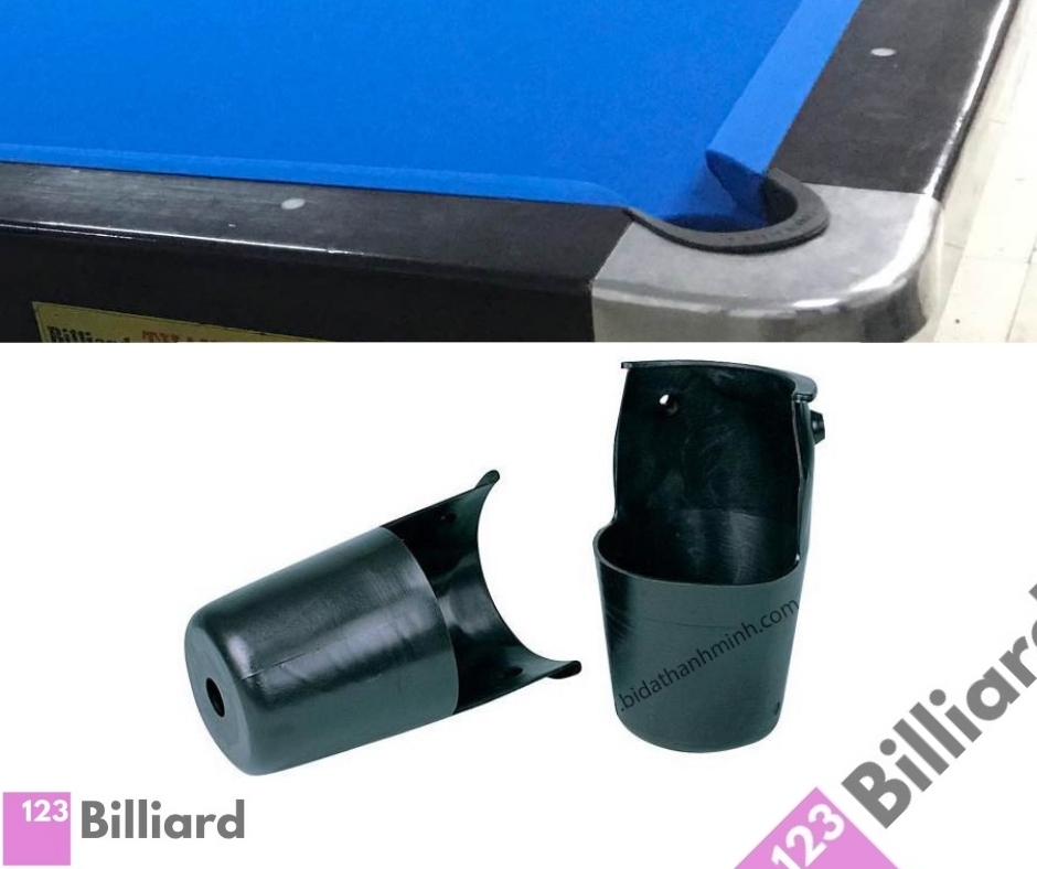 [HCM][SIÊU THỊ BIDA] Giỏ nhựa bàn Lỗ bộ 06 cái [Phụ Kiện Bàn Bida Lỗ/Pool]
