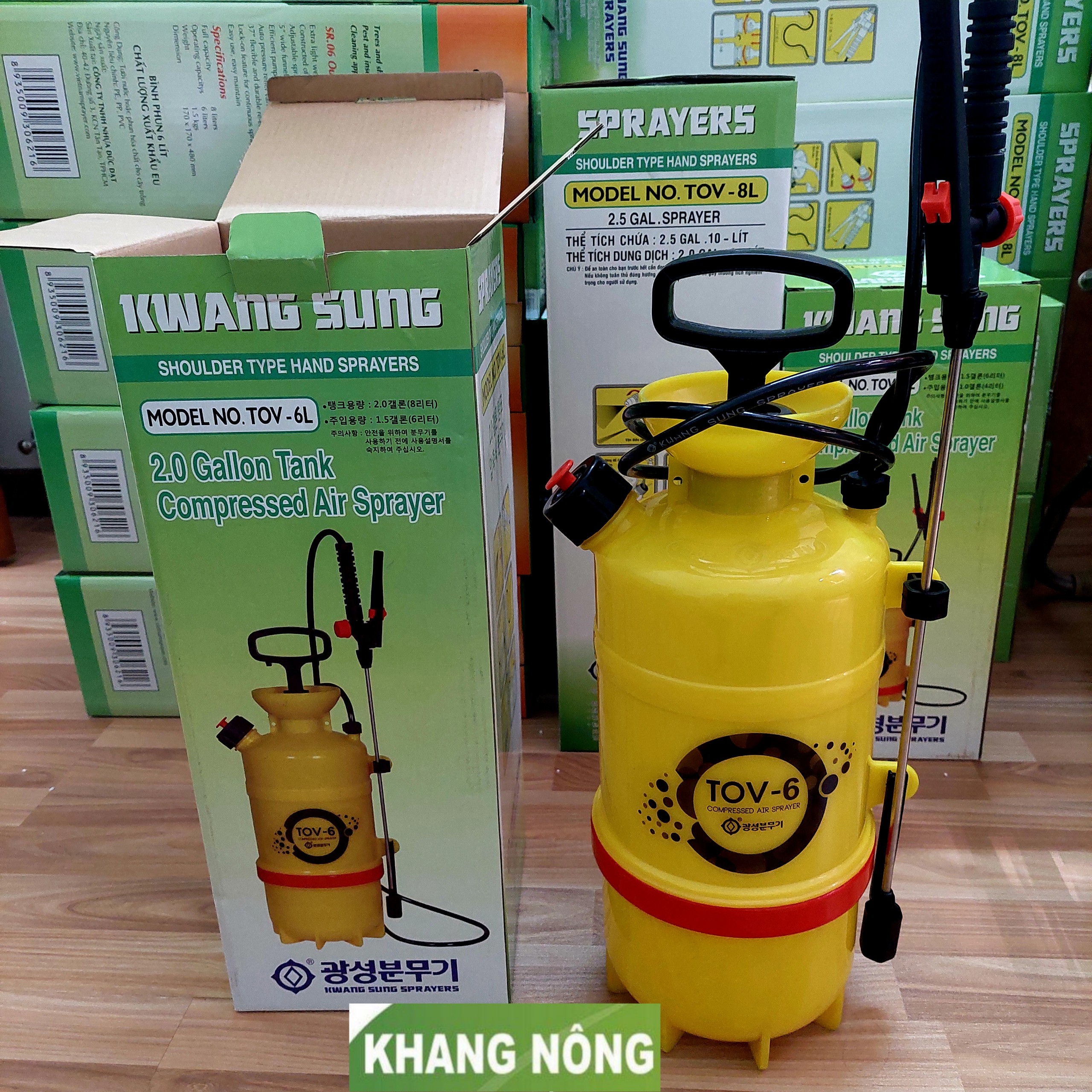 Bình Xịt Hàn Quốc TOV 6 Lít