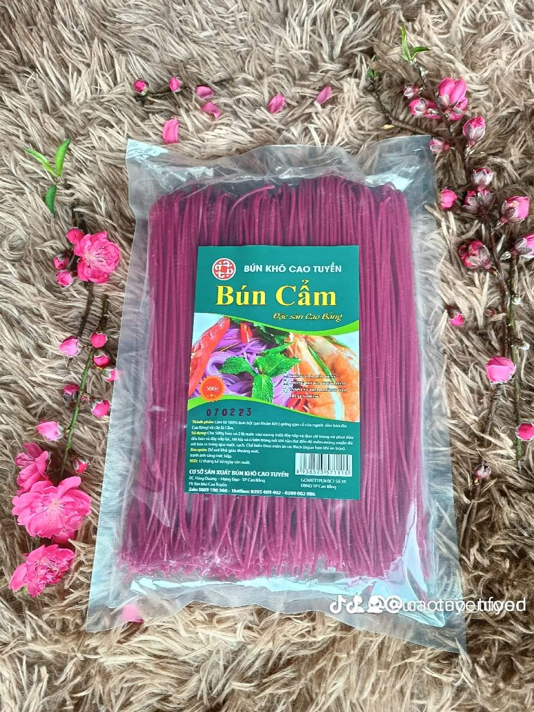 Mì bún gạo lứt/ngũ sắc rau củ Cao Tuyền đặc sản Cao Bằng cao cấp xuất khẩu eatclean/keto (500g)