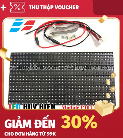 Module Led P10 phun màu trong nhà LLR (Led P10 full color indoor LLR) Đủ phụ kiện