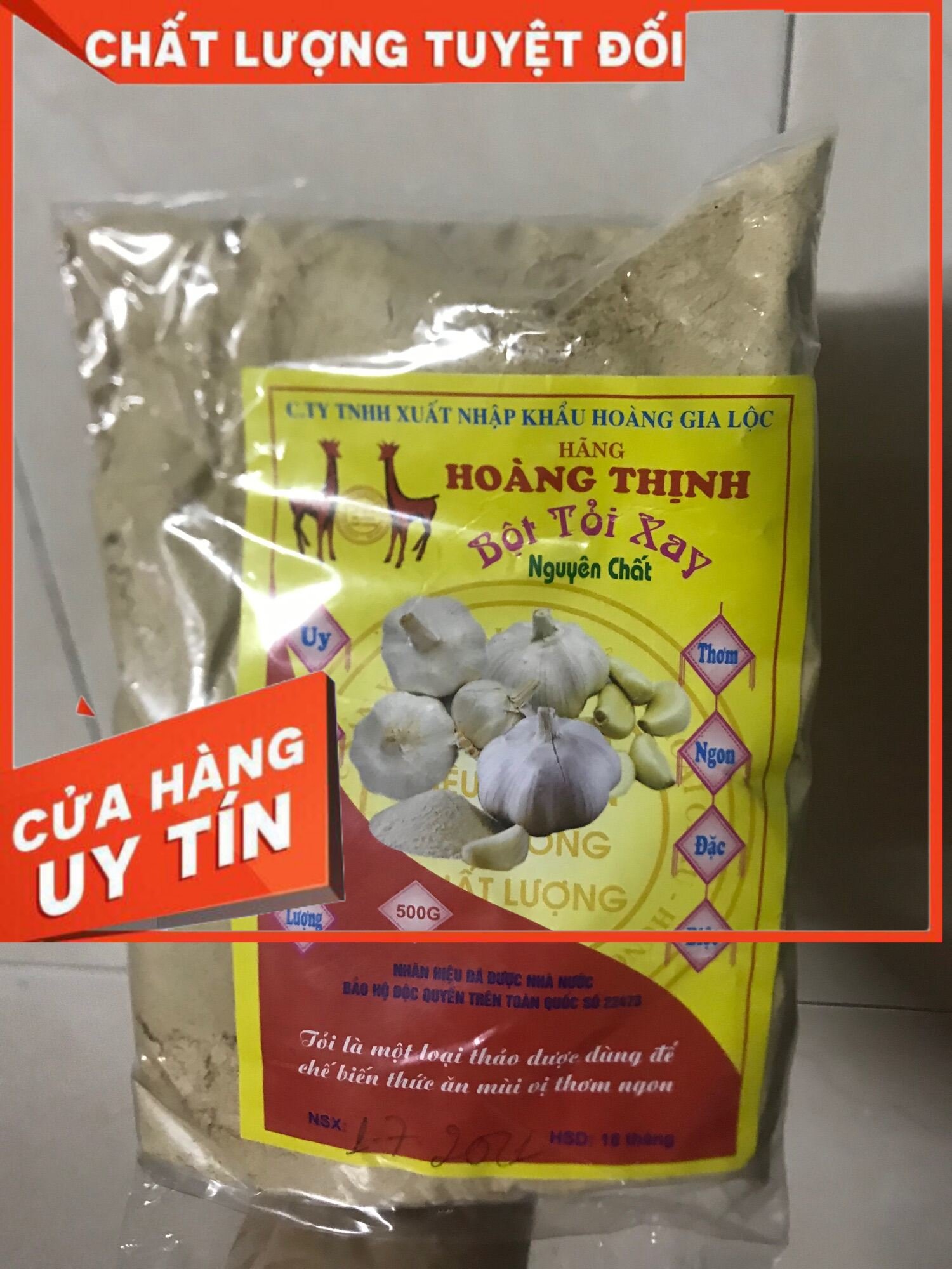 500gr Bôt Tỏi hoàng Thịnh _hàng ngon