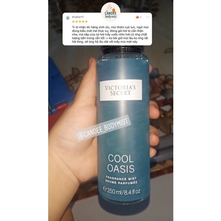 Body mist xịt thơm Victoria’s Secret 250ml 𝐂𝐨𝐨𝐥 𝐎𝐚𝐬𝐢𝐬